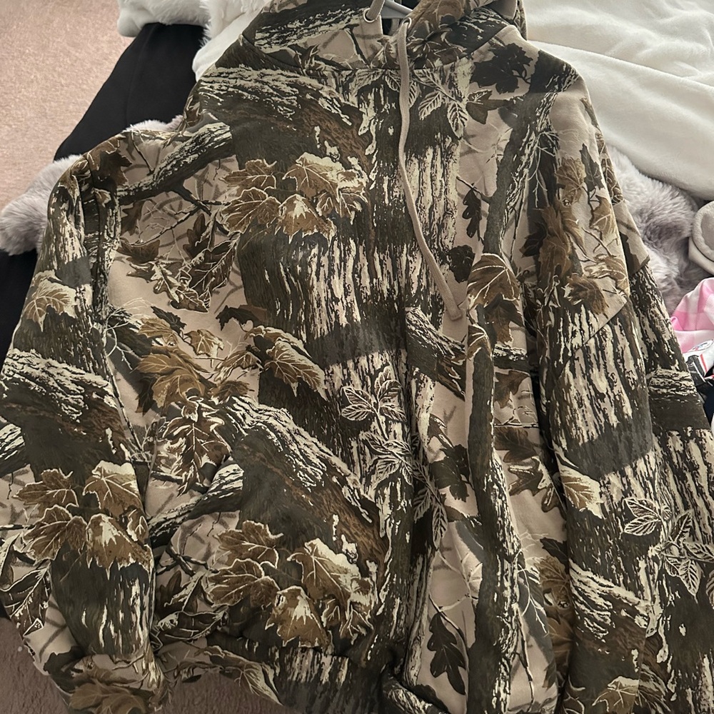 SKIMS Camouflage Hoodie - Green and Brown